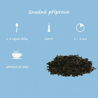 Earl Grey – černý čaj s přirozenou vůní bergamotu (150g)