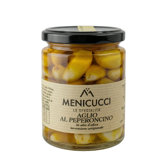 Aglio al Peperoncino - Nakládaný česnek s chilli (180g)