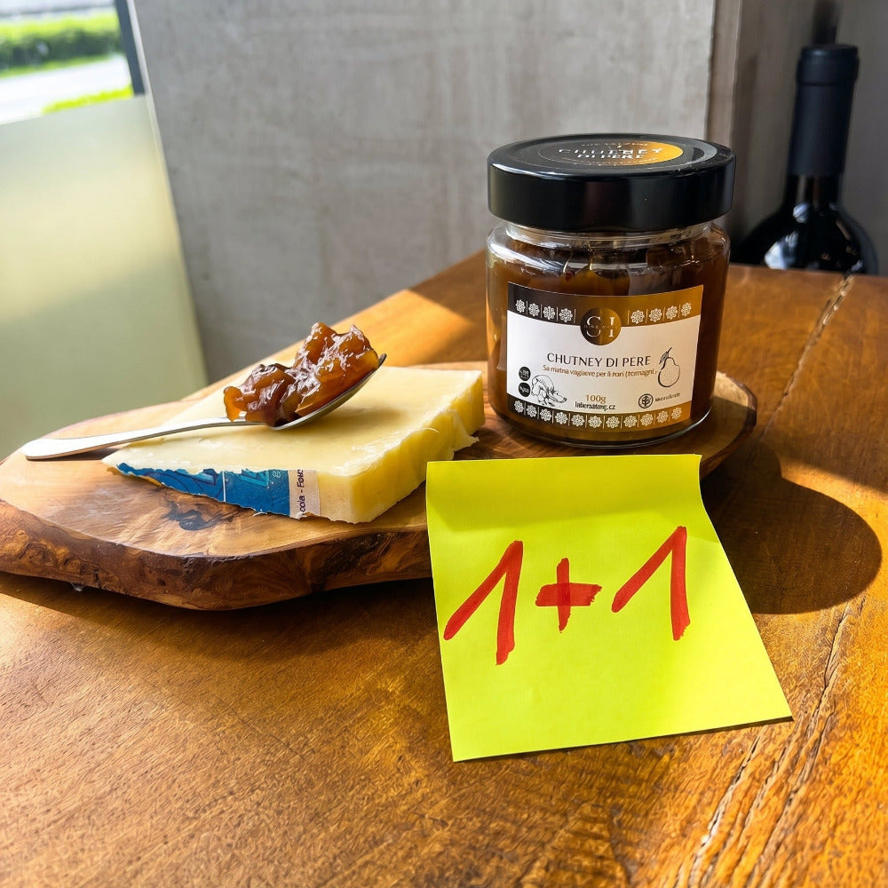 1+1 Chutney di Pere & 100g sýra podle nás (200g+100g)