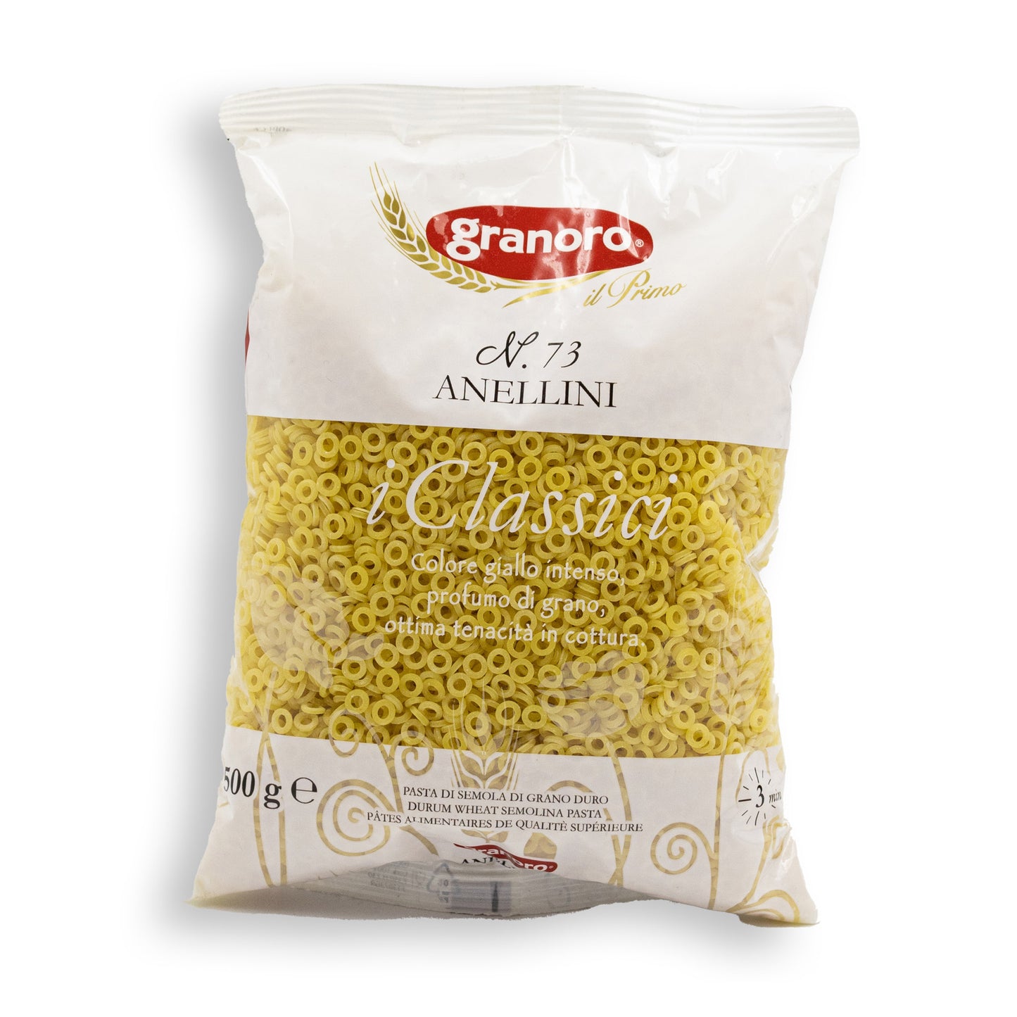 Těstoviny z kvalitní krupice - Anellini n. 73 (500g)