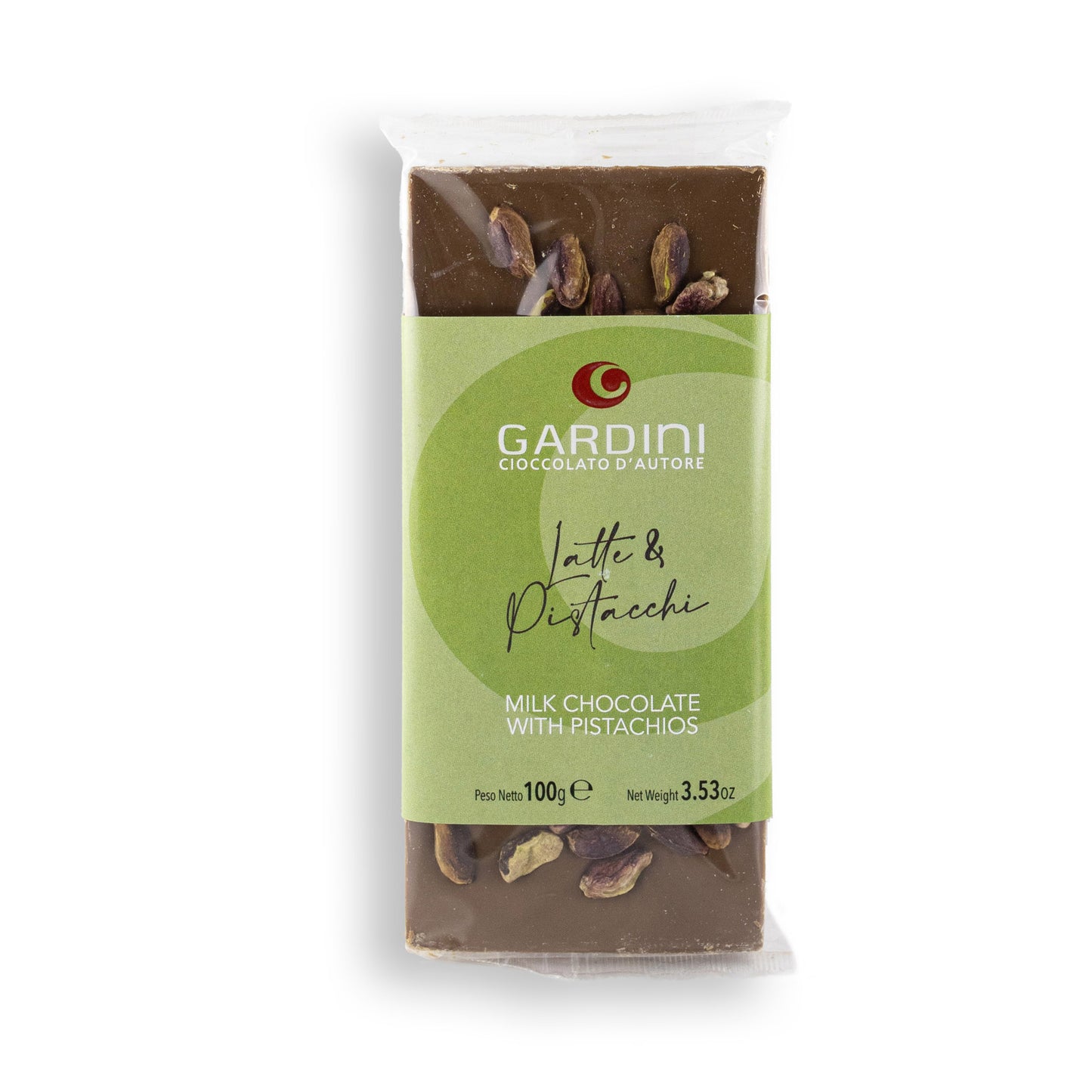 Čokoláda hořká 62% s pistacií (100g)