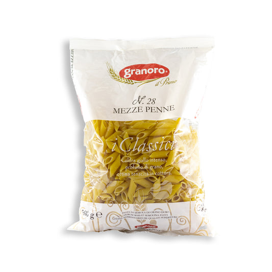 Těstoviny z kvalitní krupice - Mezze penne n.28 (500g)