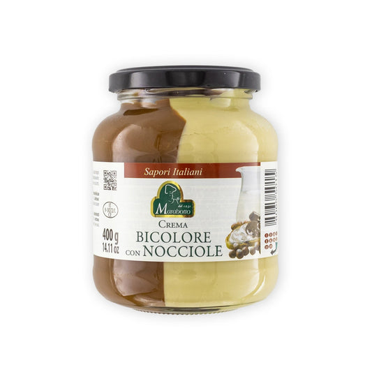 Crema di Nocciole Bicolore - dvoubarevný lískooříškový krém (400g)