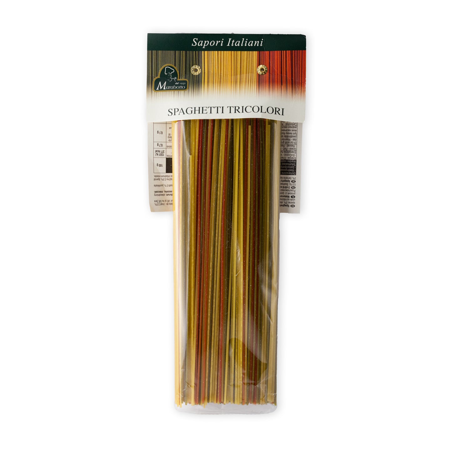 Těstoviny Spaghetti - tří barev (500g)