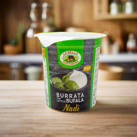 Burrata con late di bafala (200g)