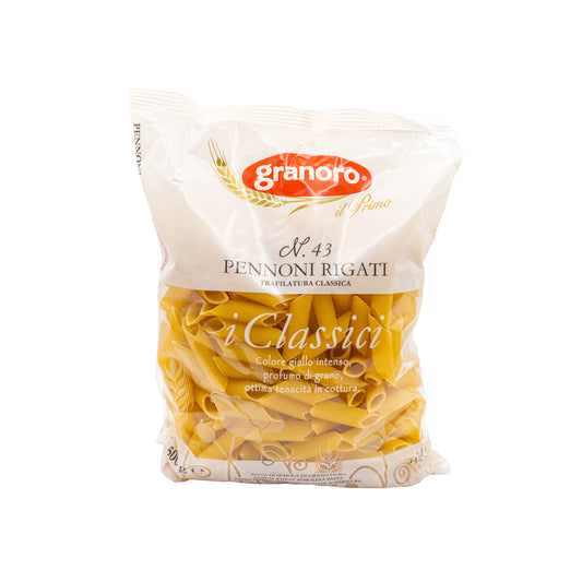 Těstoviny z kvalitní krupice - Pennoni Rigati n. 43 (500g)