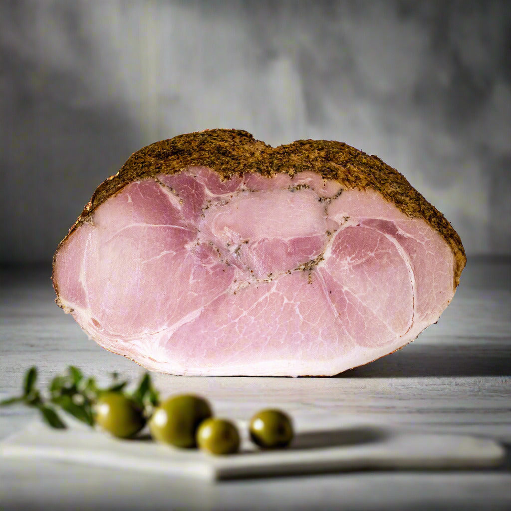 Prosciutto Cotto Brace – s bylinkami a pepřem (Krájené od 100g)