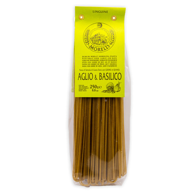 Těstoviny Linguine - s příchutí česneku a bazalky (250g)