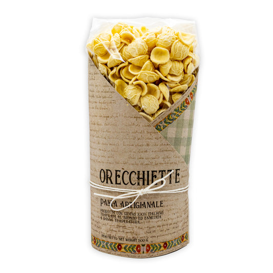 Orecchiette - vyrobené z kvalitní krupice a tvrdé pšenice (500g)