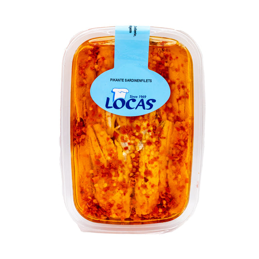 Marinované sardinky s pikantní papričkou – středomořská delikatesa (200g)