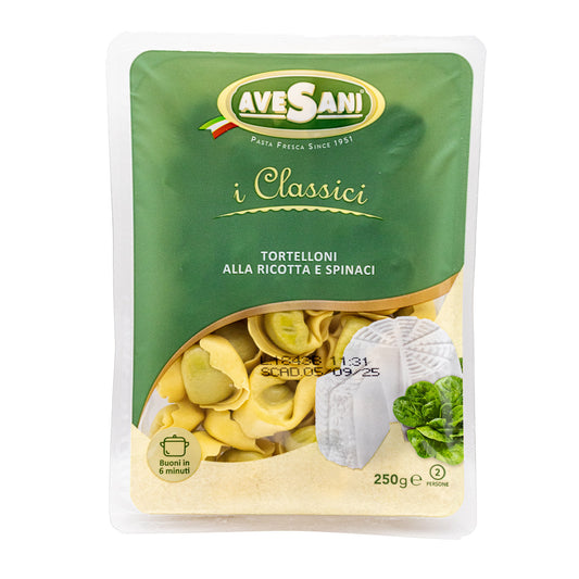 Chlazené tortelloni s ricottou a špenátem (250g)