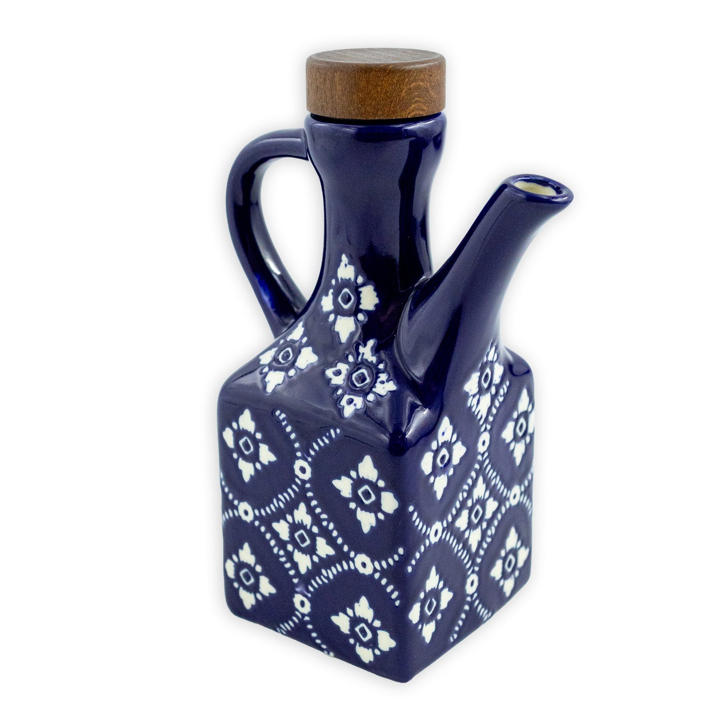 Keramická nádoba na olej – modrá mozaika (250ml)