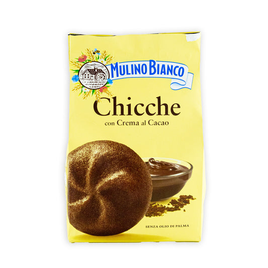 Chicche - lahodné, křehké sušenky s čokoládovým krémem (200g)