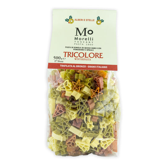 Těstoviny – Tříbarevná zimní edice Morelli (500g)