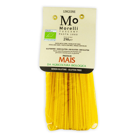 Těstoviny bezlepkové z BIO kukuřičné mouky - Linguine (250g)