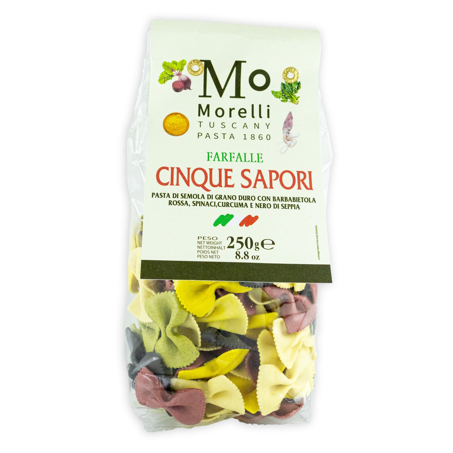 Těstoviny Farfalle - Barevné mašle (250g)