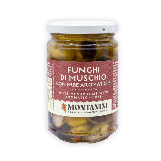 Funghi di Muschio - naložené houby s bylinkami (280 g)
