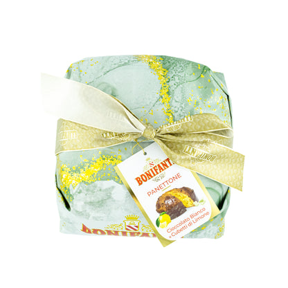Panettone Cioccolato Bianco e Cubetti di Limone - Bílá čokoláda a citrón (1000g)