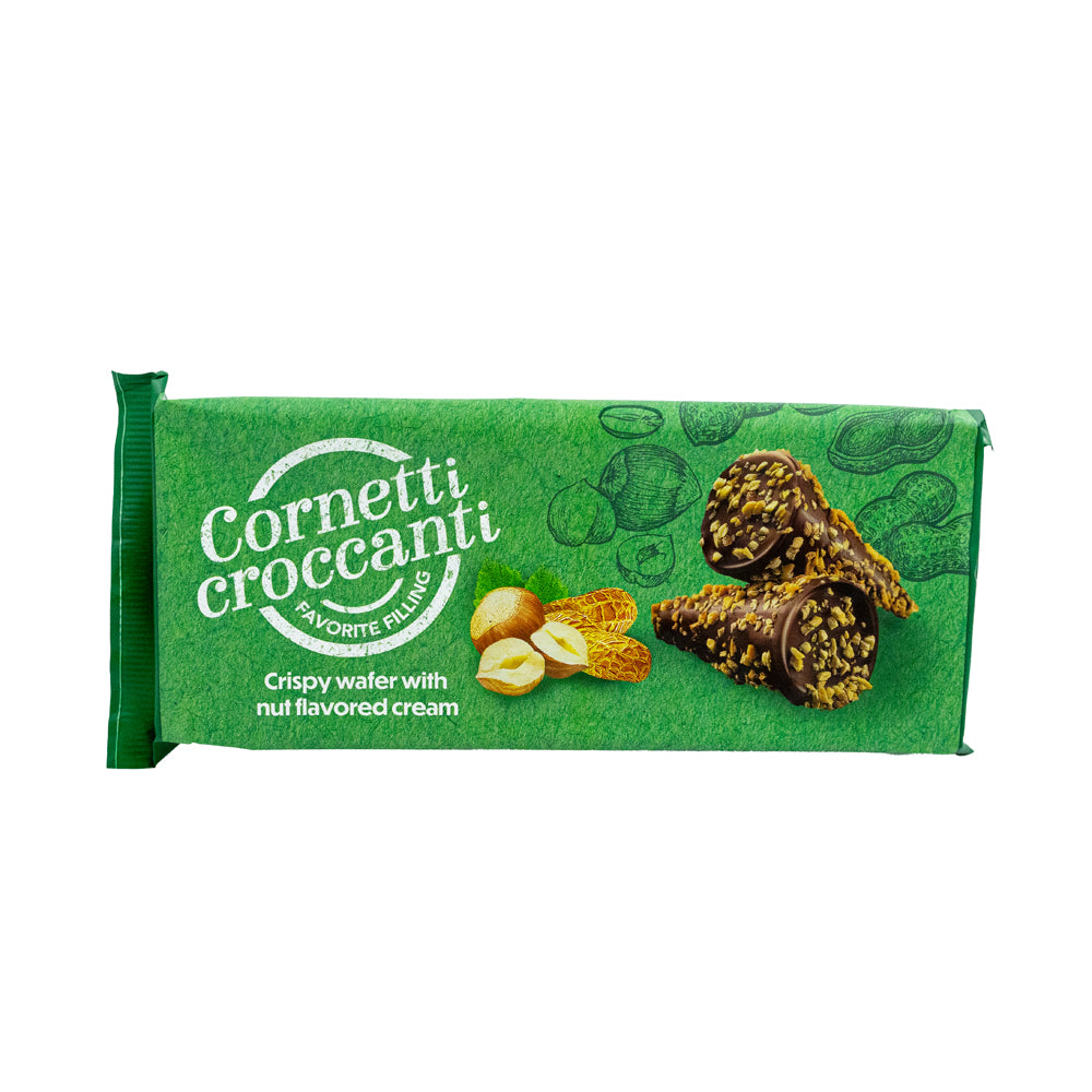 Cornetti Croccanti – kornoutky plněné oříškovým krémem (112 g)
