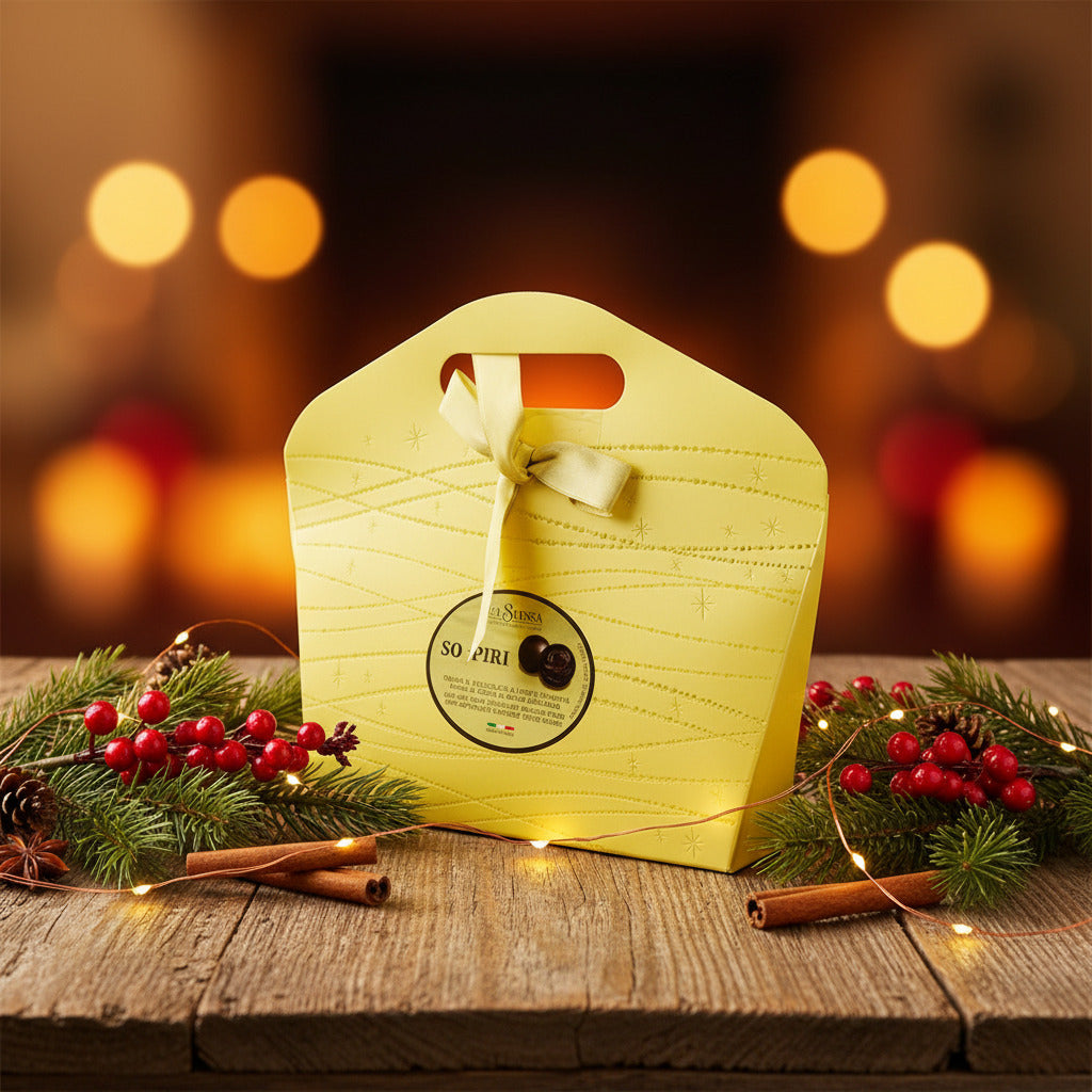 La Suissa Tartufi Assortiti – dárková kazeta italských čokoládových lanýžů (140 g)