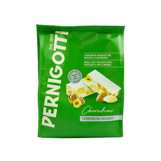 Pernigotti Torroncini Morbidi – měkký mini nugát s lískovými oříšky a mandlemi (117 g)
