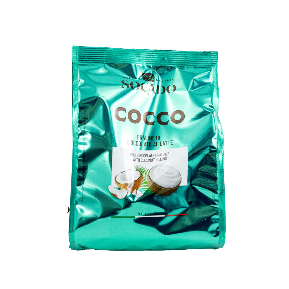 Socado Pralinky Cocco – mléčná čokoláda s kokosovou náplní (150 g)