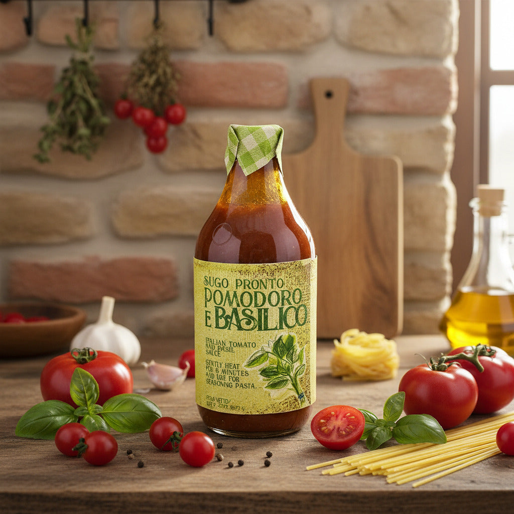 Sugo Pronto Pomodoro e Basilico – italská rajčatová omáčka s bazalkou (380g)