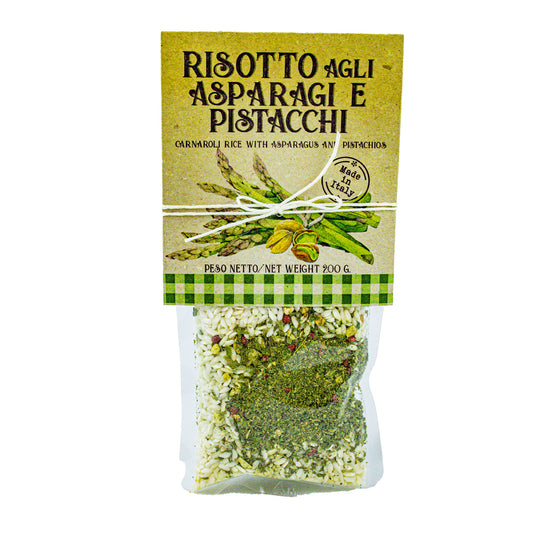 Risotto agli Asparagi e Pistacchi – italské rizoto s chřestem a pistáciemi (200 g)