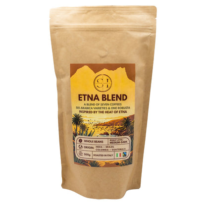 Etna Blend – zrnková káva ze 7 různých odrůd (70%Arabica, 30%Robusta)