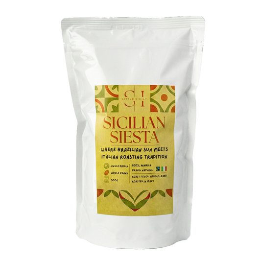 Sicilian Siesta – zrnková káva 100% Arabika Natural Fairtrade (500g)