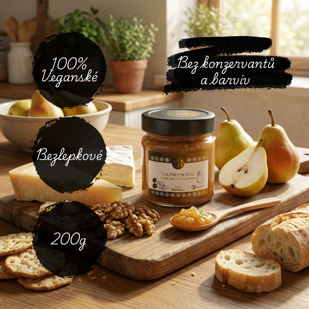 Domácí hruškové chutney z italských hrušek (200g)